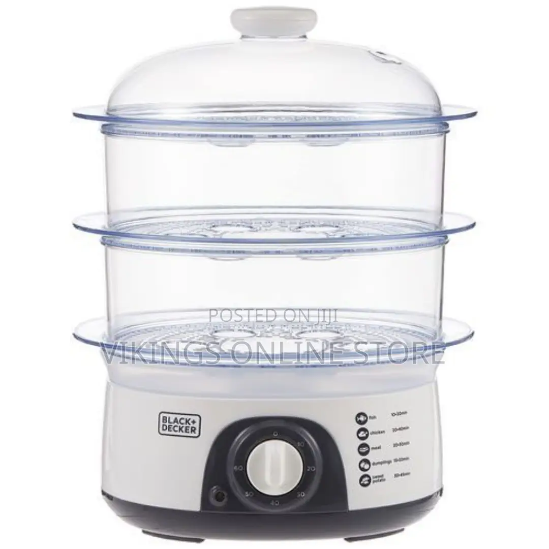 Black 3 Tierfood Steamer-775w