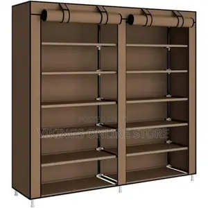 12 Layer Cloth Cabinet Double Dustproof Dampproof Shoe Rack