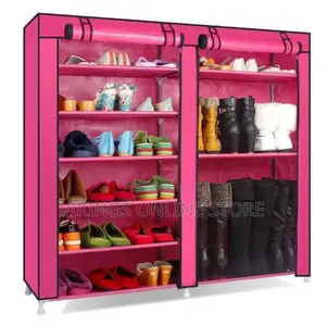 12 Layer Cloth Cabinet Double Dustproof Dampproof Shoe Rack