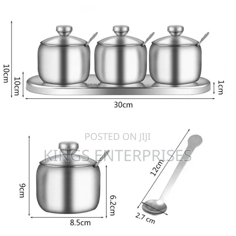 Stainless Steel Sugar or Spice Bowl