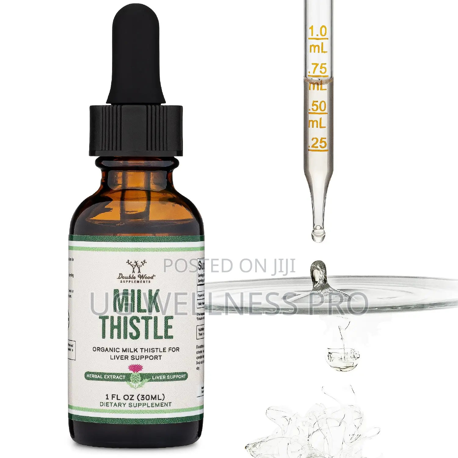Organic Milk Thistle Liver Detox Supplement Drops 30 Servin