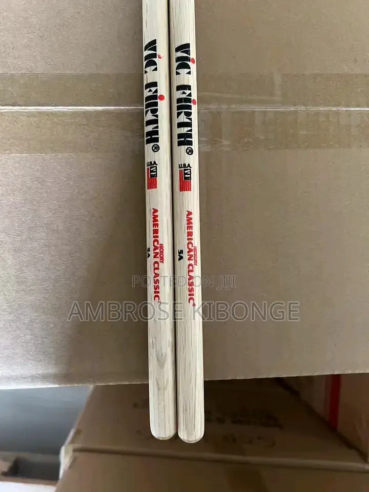 VIC FIRTH Rhythm Mate Matched Weight 5A Wooden Drum Sticks.