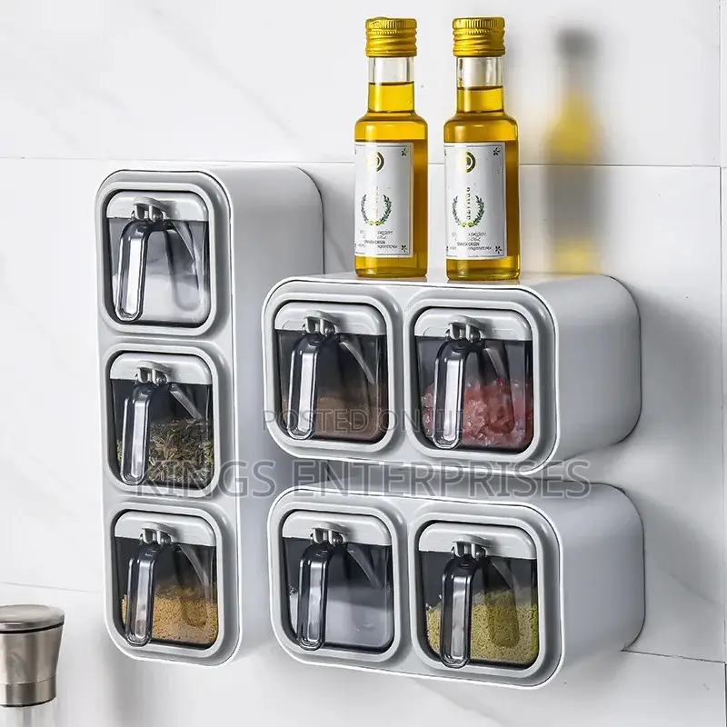 Kitchen 3 Grid Seasoning Storage Boxes
