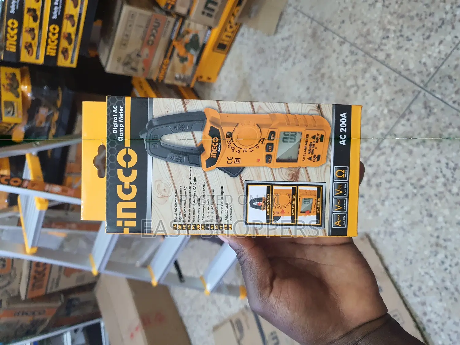 INGCO Digital AC/DC Clamp Meter Electrical Tester