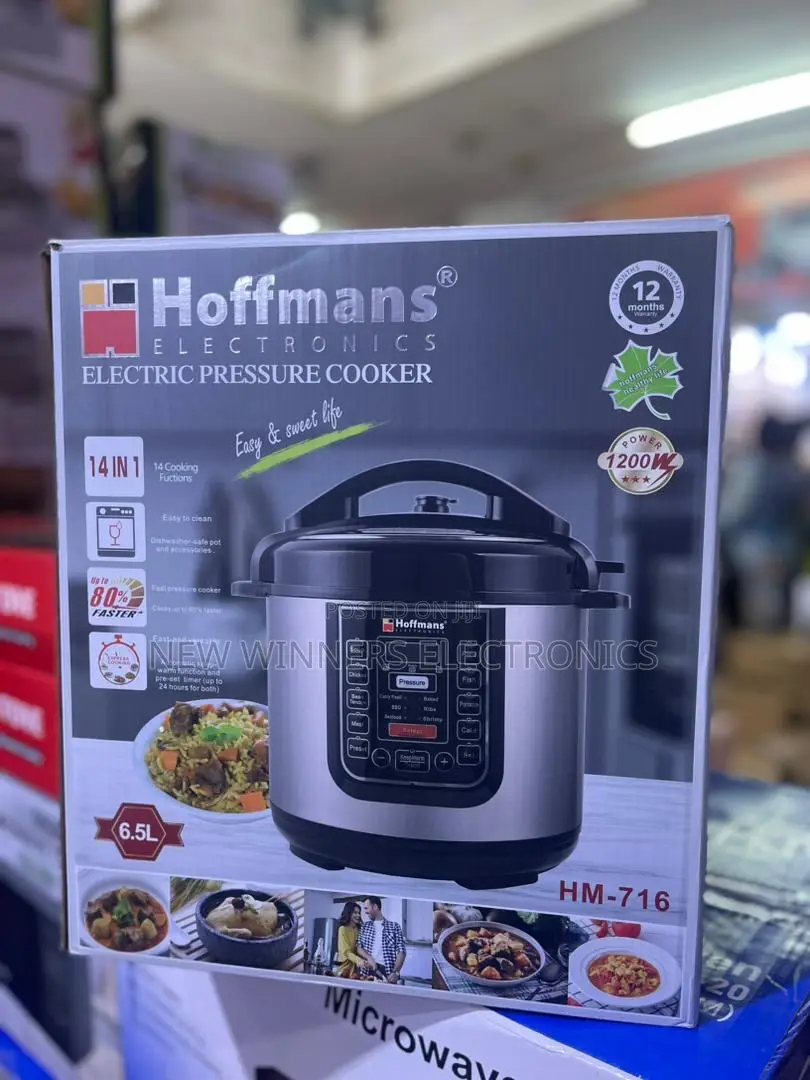 Electric Pressure Cooker 6 Litres Hoffman