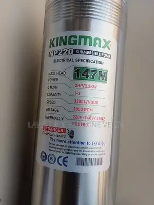 Submersible Water Pump King Max 147m 3HP