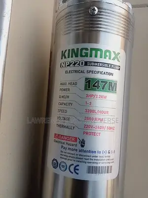 Submersible Water Pump King Max 147m 3HP