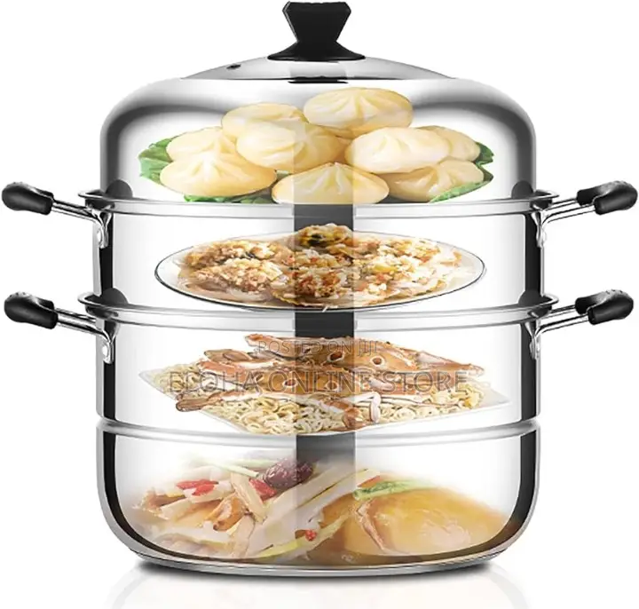 3 Layers Stainless Steel Steamer/Soup Pot