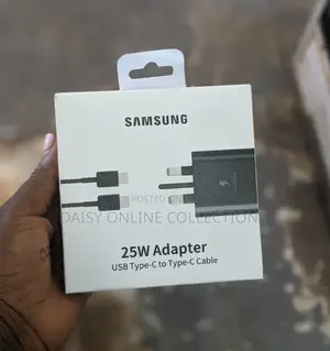 C to C Samsung Charger 25w Black