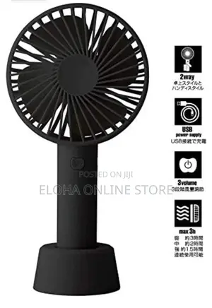 2 Way Rechargeable Handheld Portable Fan