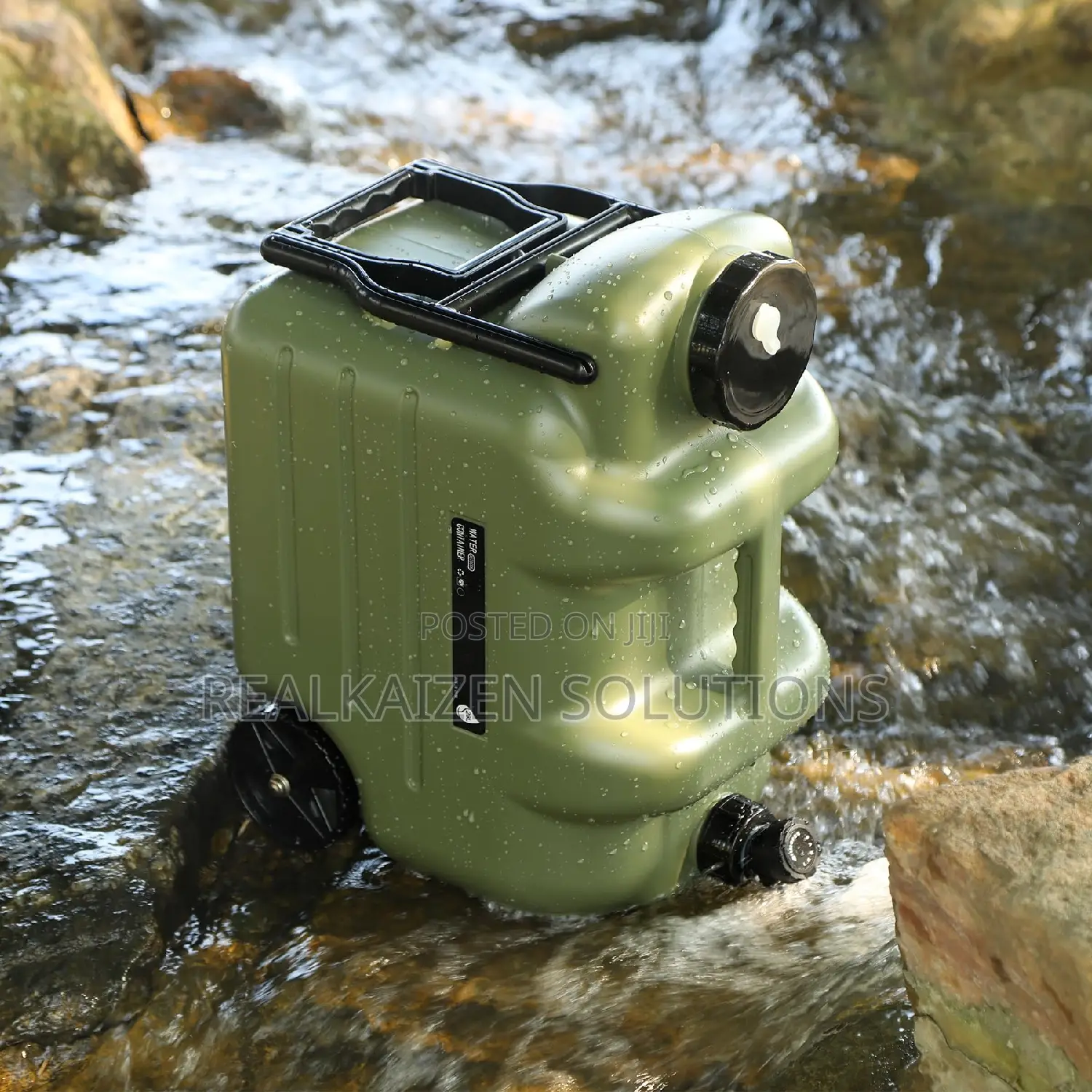 REDCAMP 28L Water Container With Wheels Folding Handle