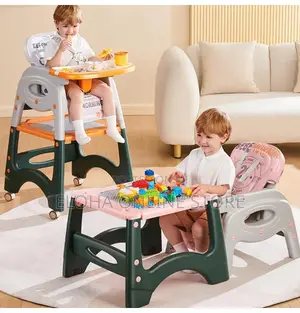 Adjustable Height Learning Chair for Kids With Wheels