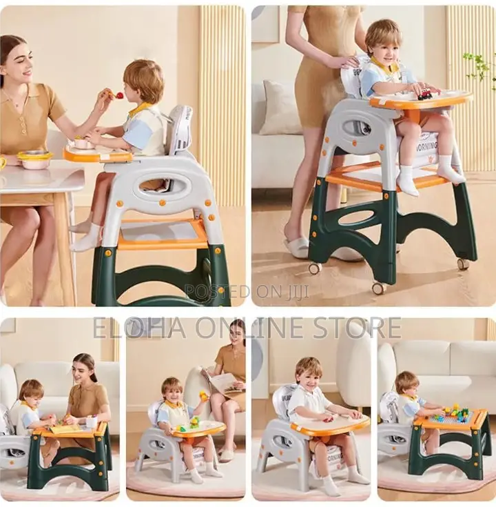 Adjustable Height Learning Chair for Kids With Wheels