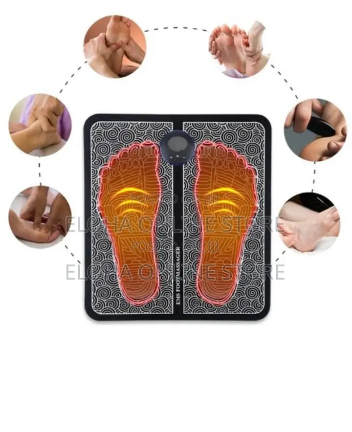 EMS Electric Foot Stimulation Massager Pad Folding Portable