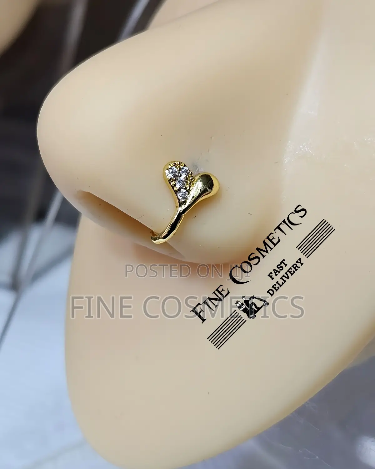None Piercing Clip-on Nose Ring Pin, False Nosering Cuff Pin