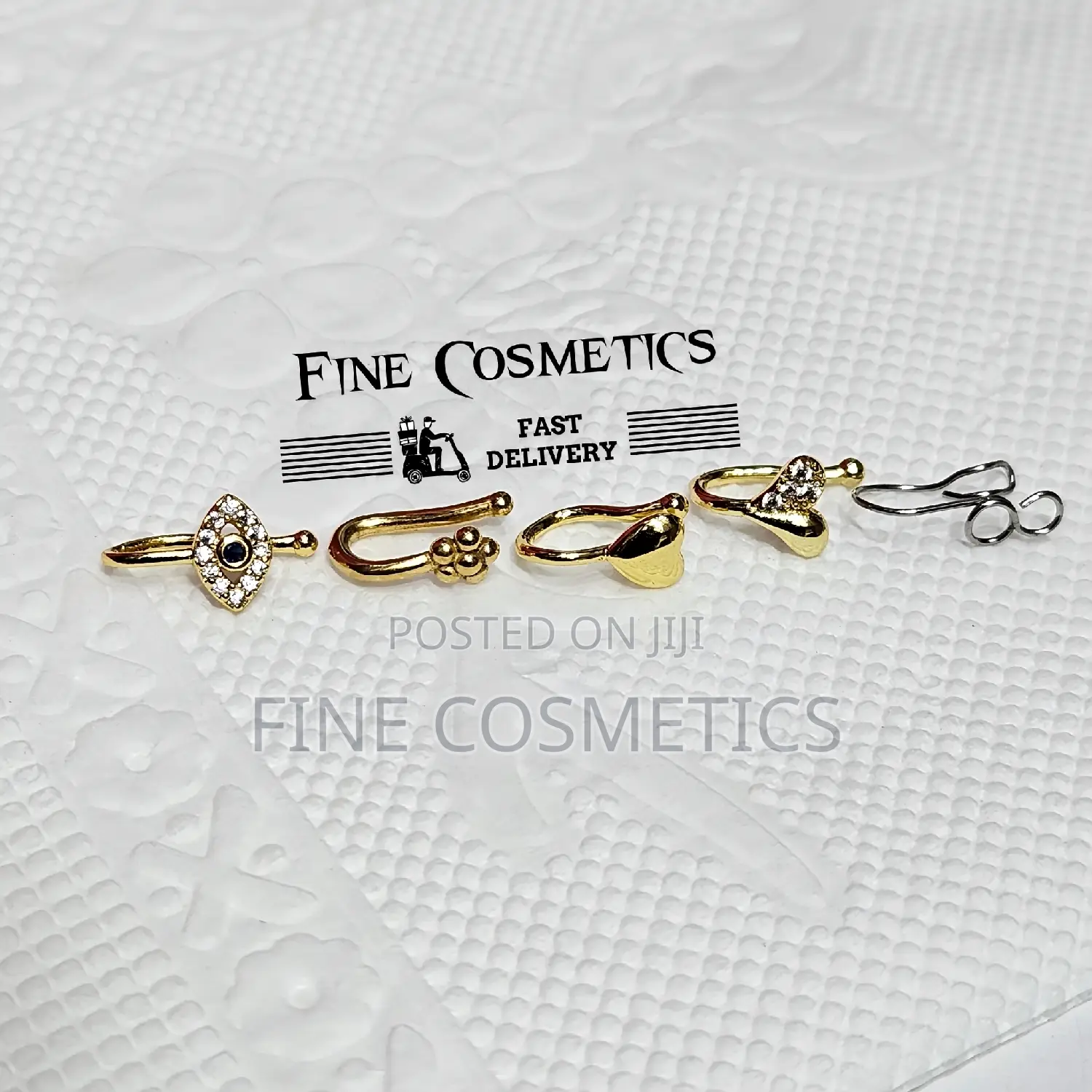 None Piercing Clip-on Nose Ring Pin, False Nosering Cuff Pin