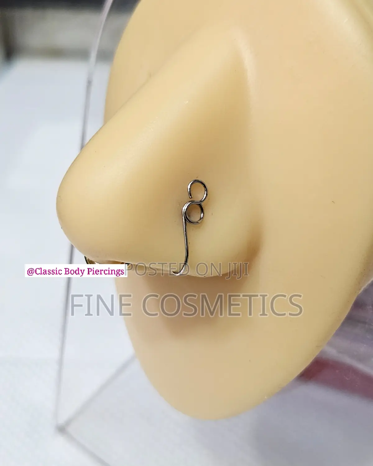 None Piercing Clip-on Nose Ring Pin, False Nosering Cuff Pin