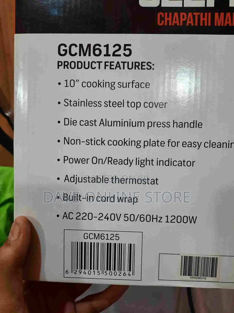 Geepas Top Quality Roti Maker