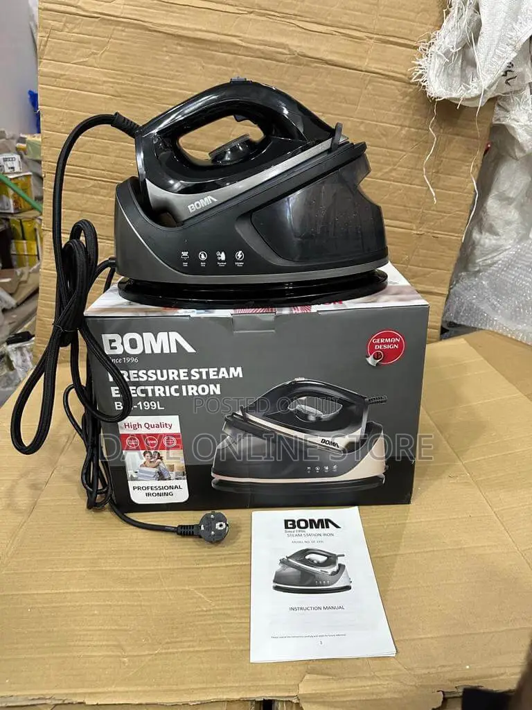 German Boma Pressure Steam Electric Iron