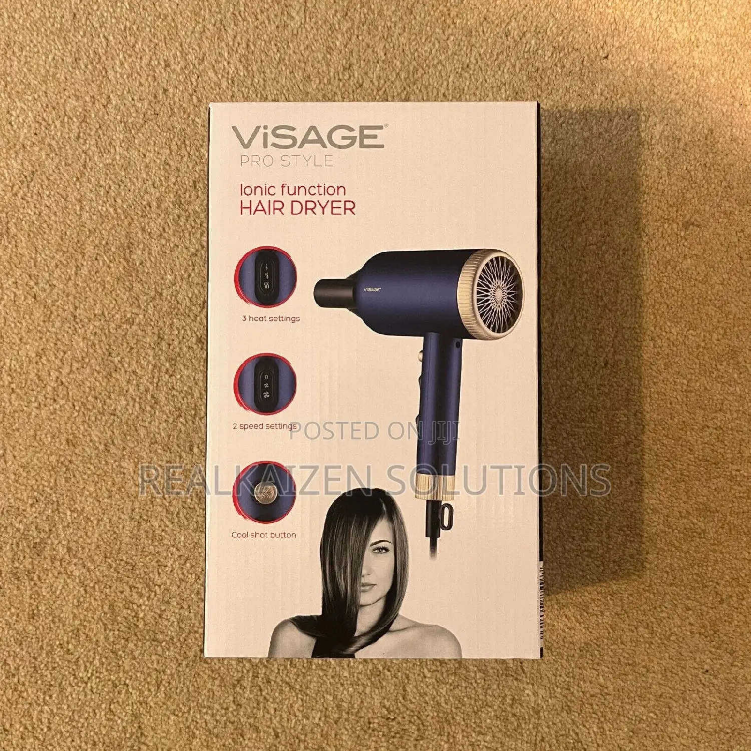 UK ALDI VISAGE Pro Style Ionic Hairdryer | Cool Shot 1800W