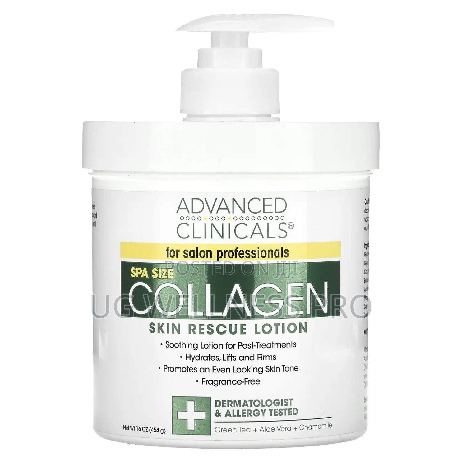Collagen, Skin Rescue Lotion, Fragrance Free, 16 Oz (454 G)