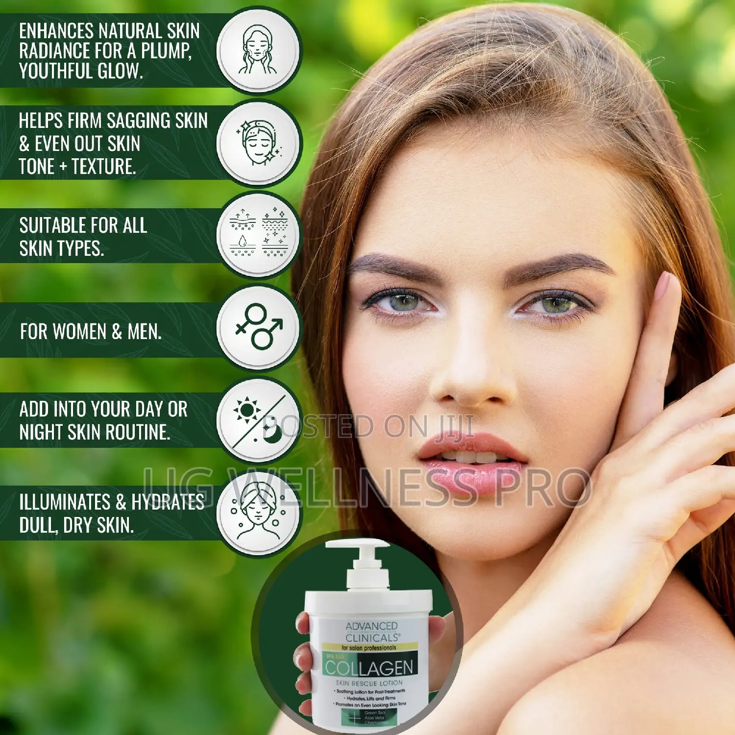 Collagen, Skin Rescue Lotion, Fragrance Free, 16 Oz (454 G)