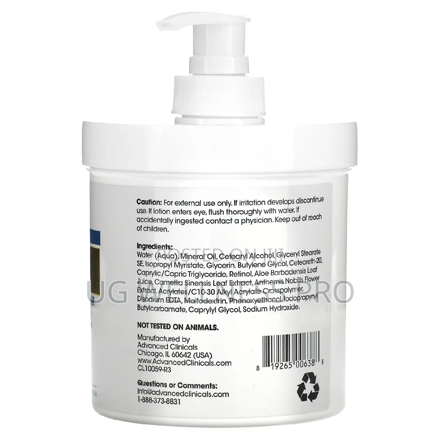 Retinol, Advanced Firming Cream, Fragrance Free, (454 G)