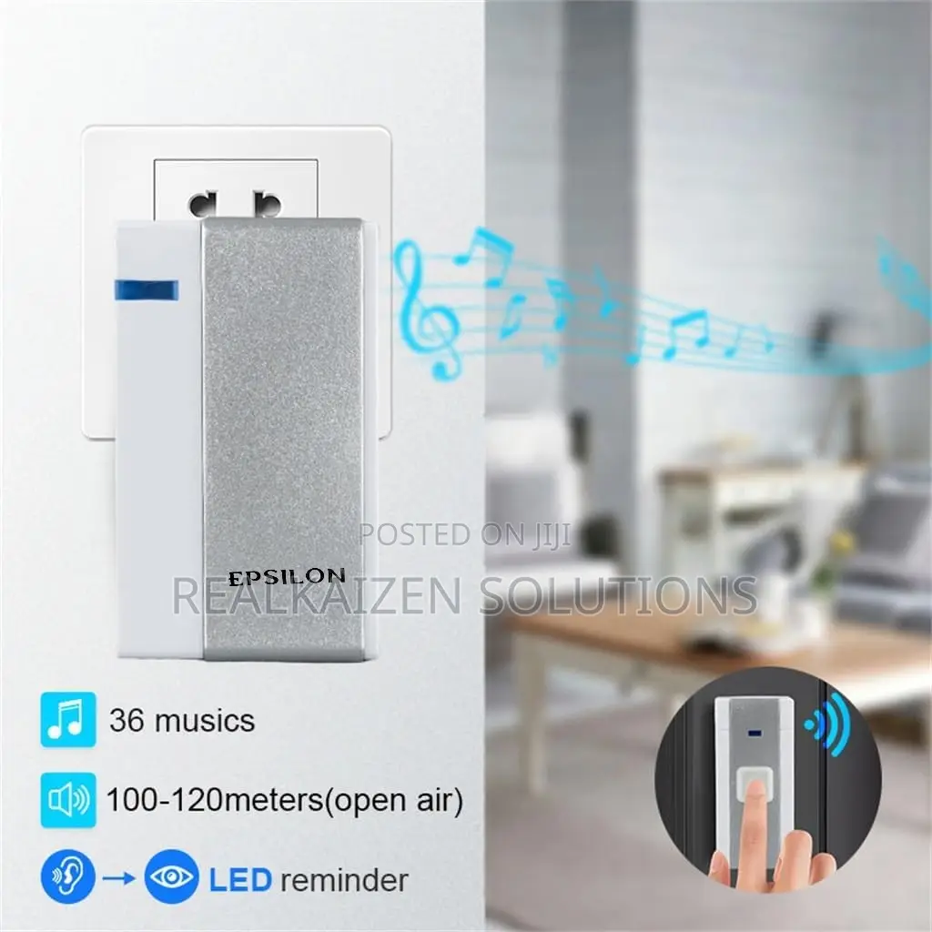 EPSILON Wireless Remote Control Doorbell 80meters