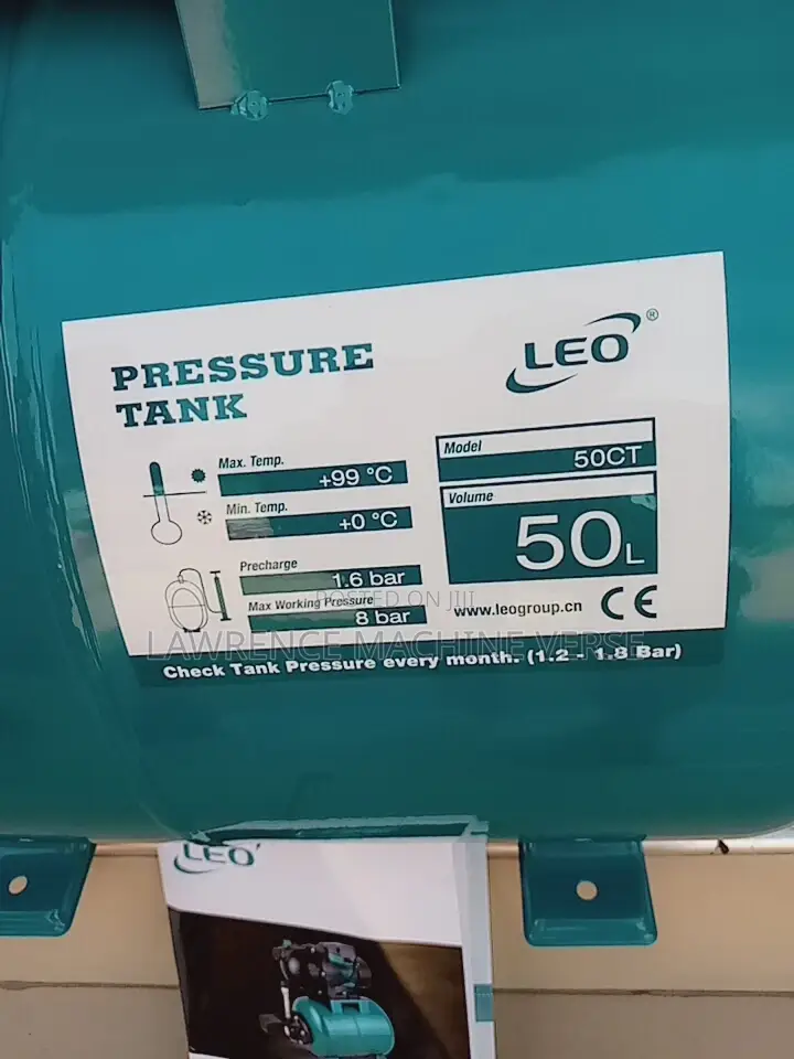 Pressure Water Tank 50L Leo