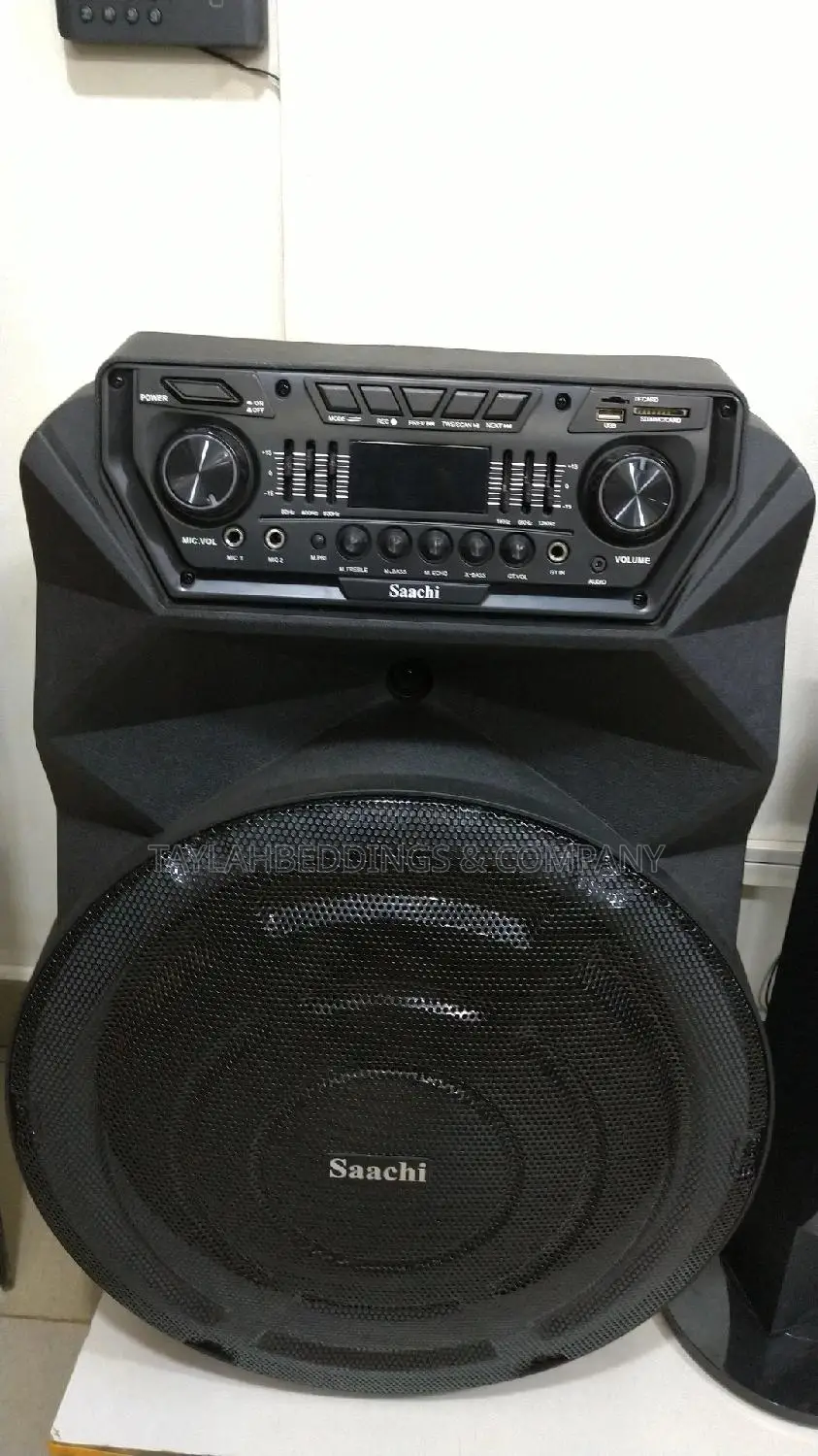 Saachi Genuine Hi-Fi 15" Amplified Speaker Rechargeable