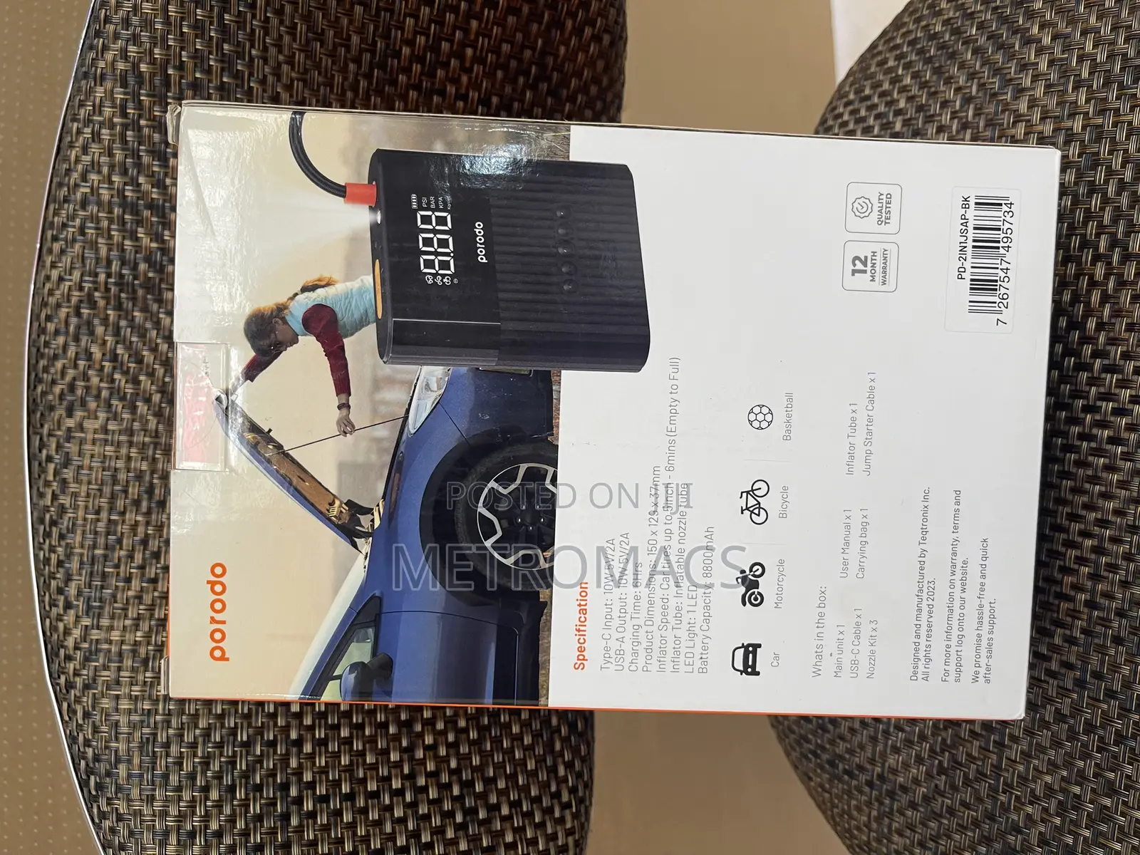 Multi Functional Jump Starter With Air Pump 8800mah