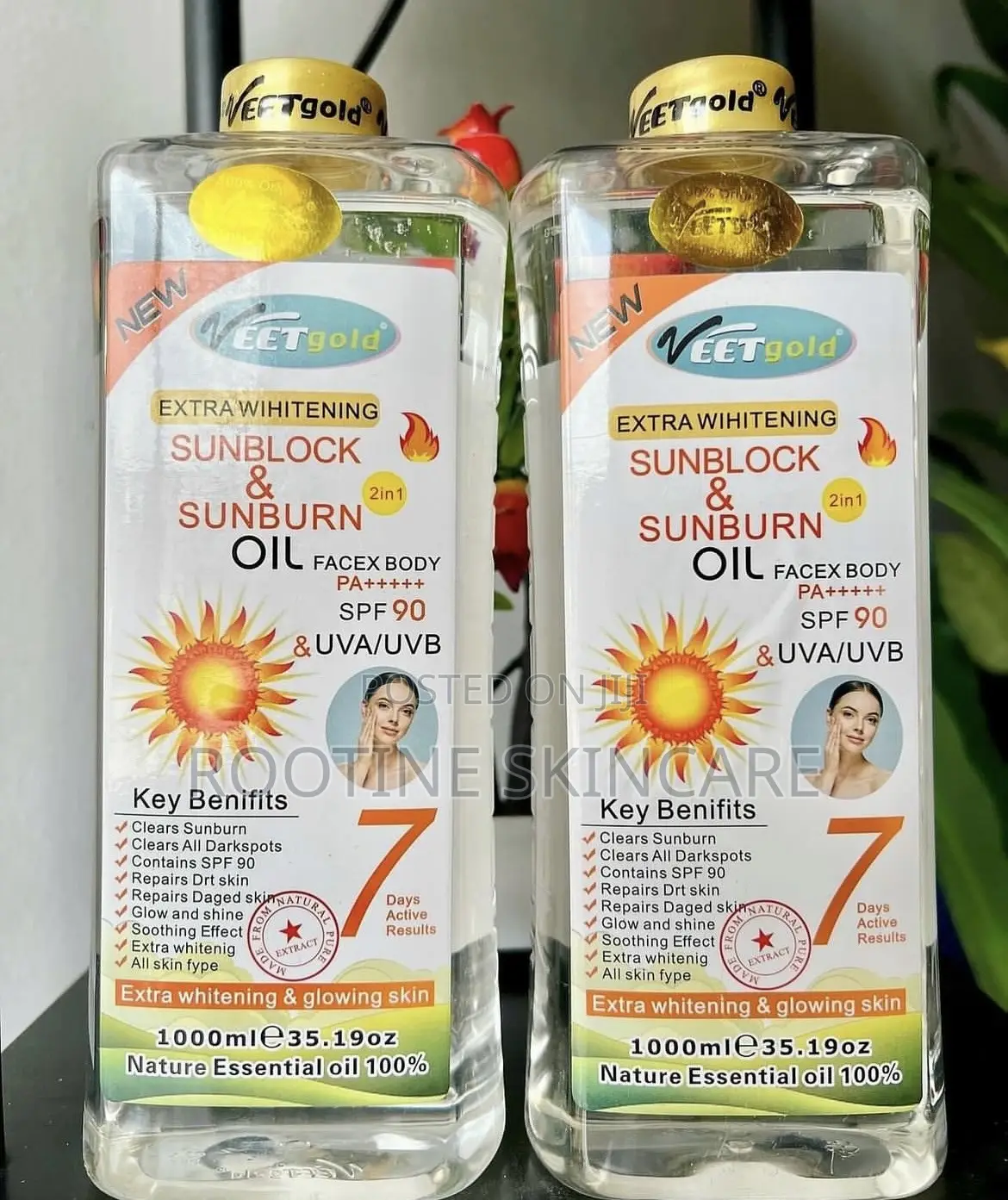 Veetgold Extra Whitening Block Sunburn Body Oil
