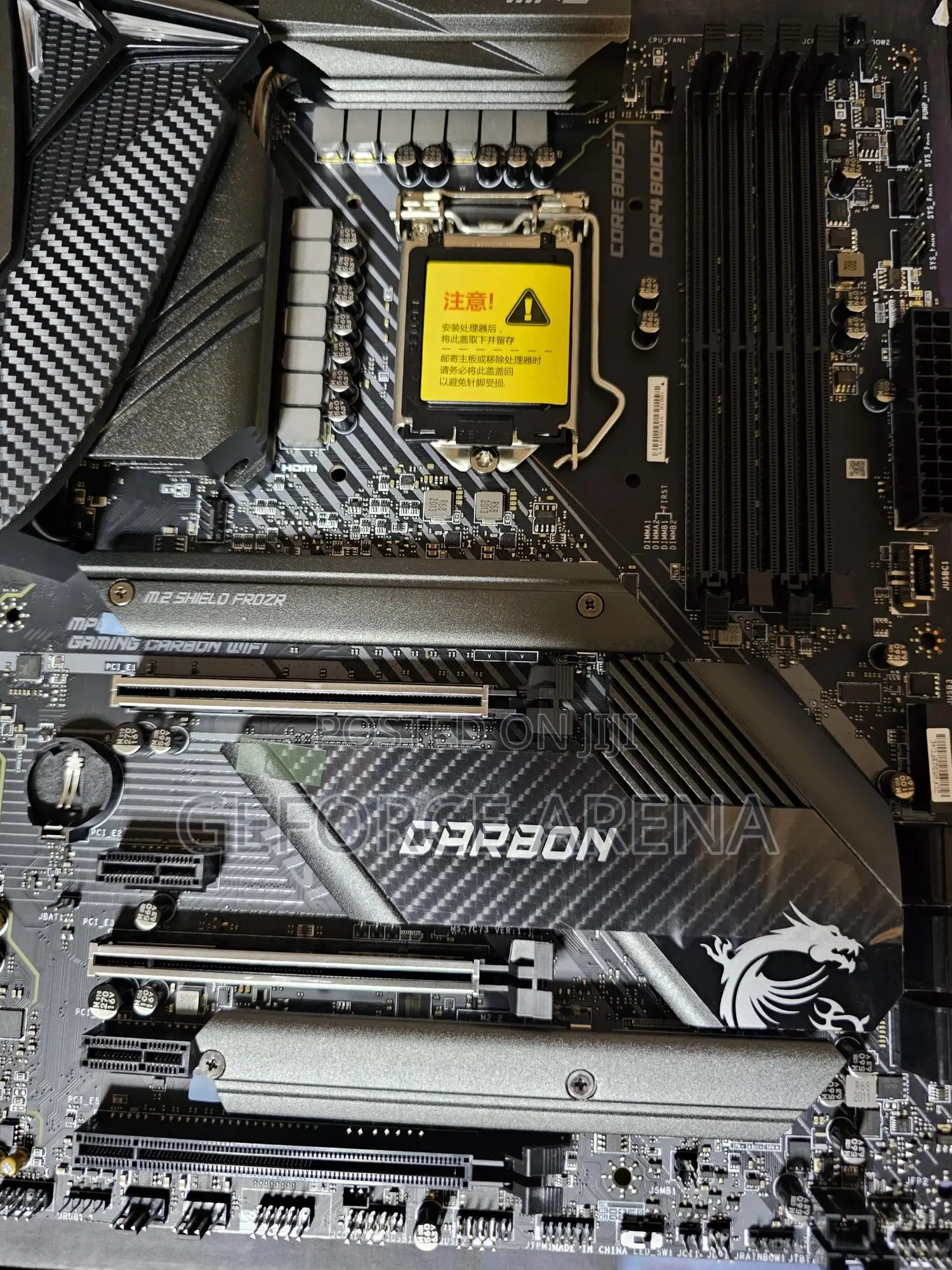 MSI Z490 Gaming Carbon Wi-Fi Motherboard - 10th/11th Gen