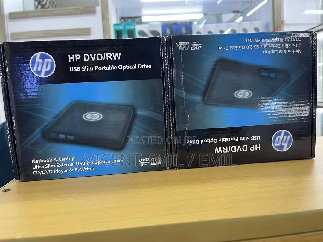 HP DVD/RW Writter Ultra Slim External USB 2.0 Optical Drive
