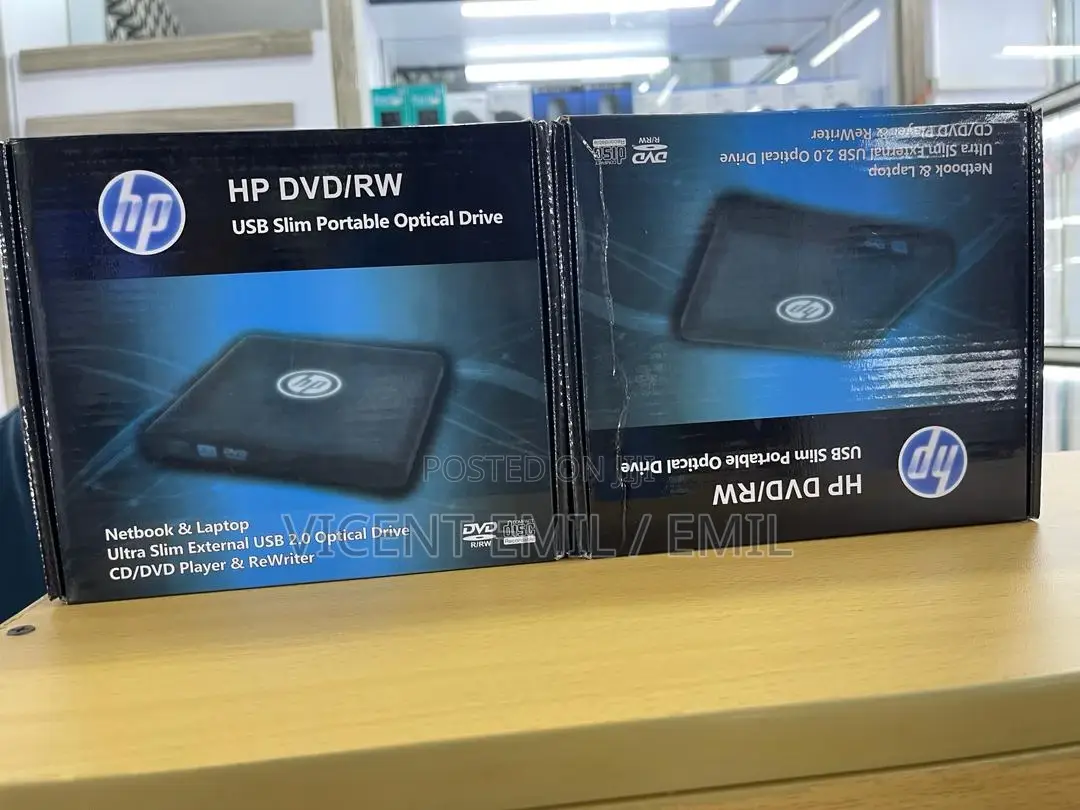 HP DVD/RW Writter Ultra Slim External USB 2.0 Optical Drive