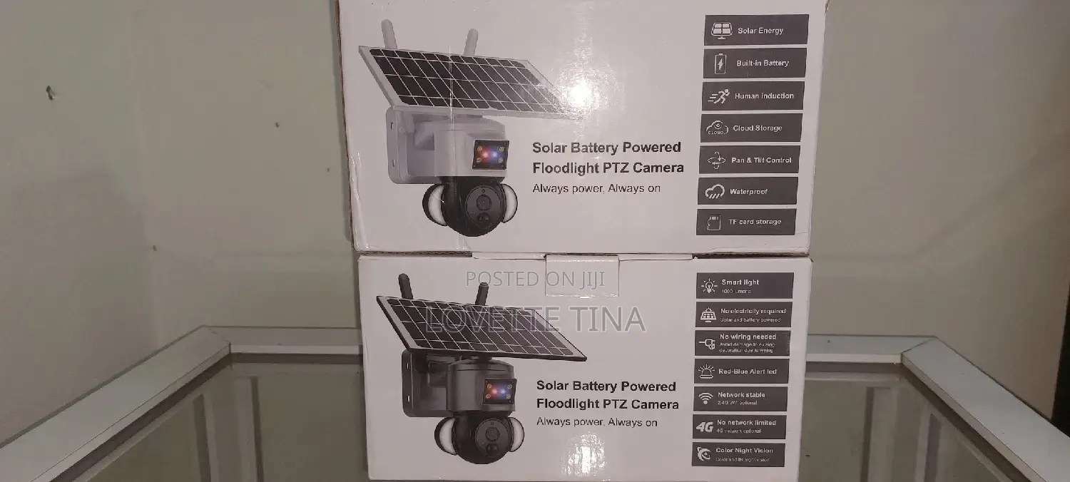 Solar Battry Powered Floodlight PTZ Camera