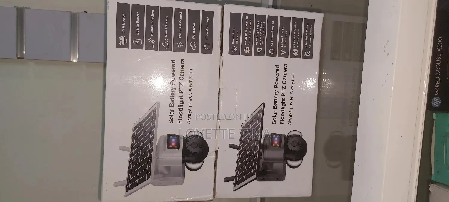 Solar Battry Powered Floodlight PTZ Camera