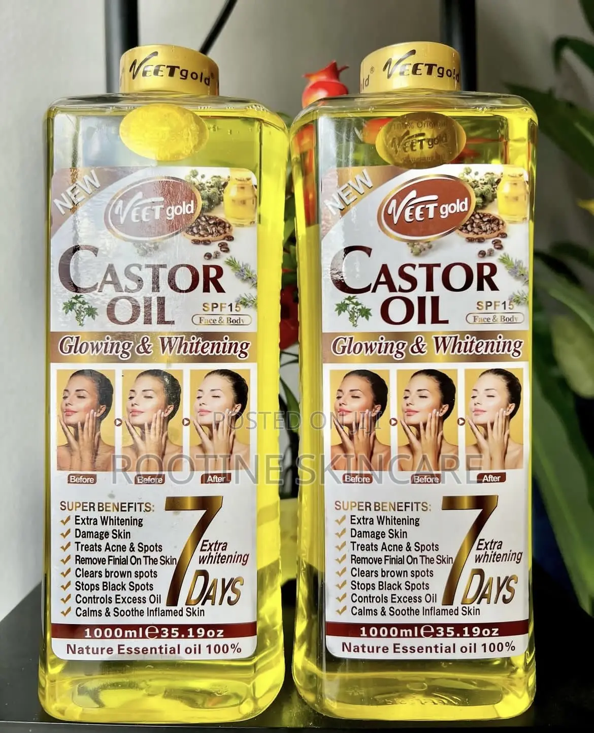 Veetgold Castor Oil Glowing Whitening Body Oil