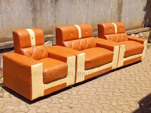Executive Leather Five Seater Sofa Set