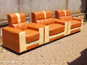 Executive Leather Five Seater Sofa Set