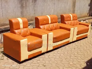 Executive Leather Five Seater Sofa Set