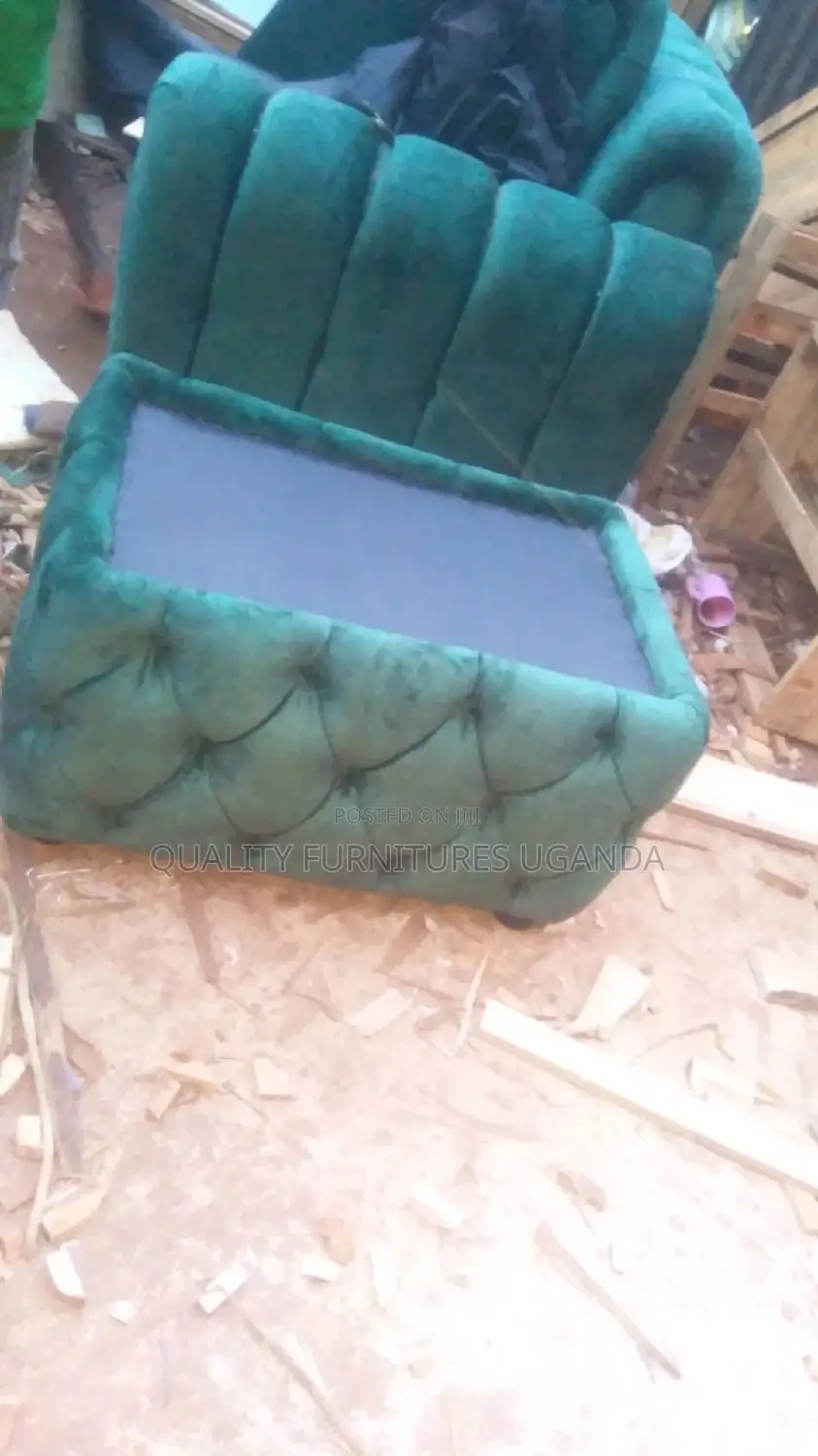 Center Table With a Tinted Glass