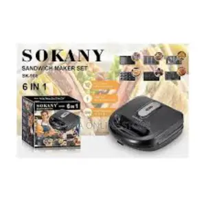 6 in 1 Waffle Maker, Sandwich Maker, Bread Toaster