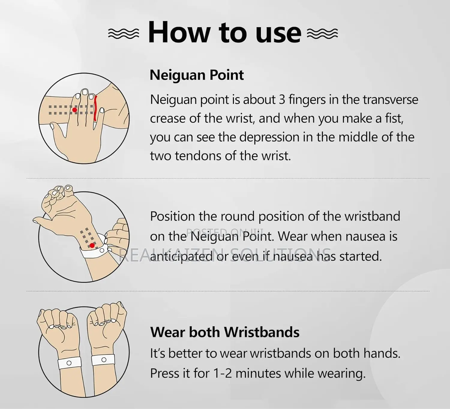 Travel Motion Sickness | Dizziness| Nausea Relief Bands
