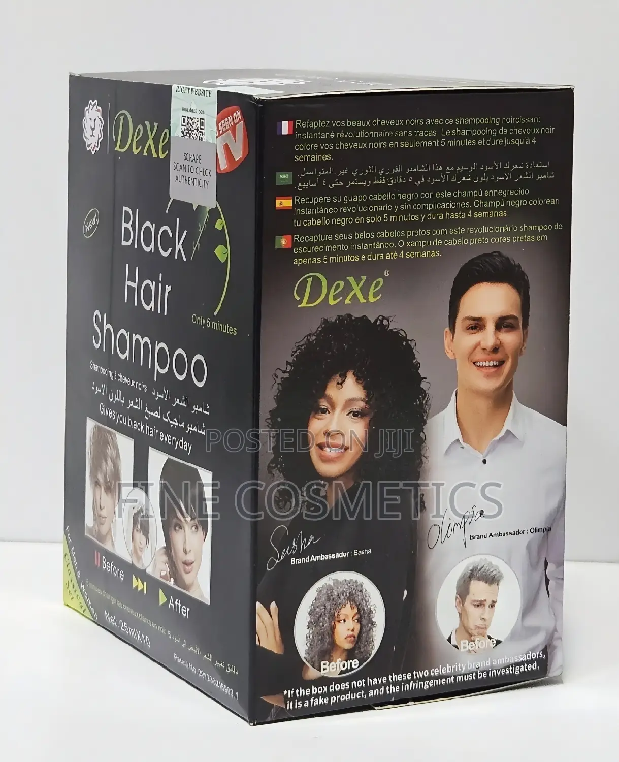 Original Dexe Black Hair Shampoo | Hair Darkening. 10sackets