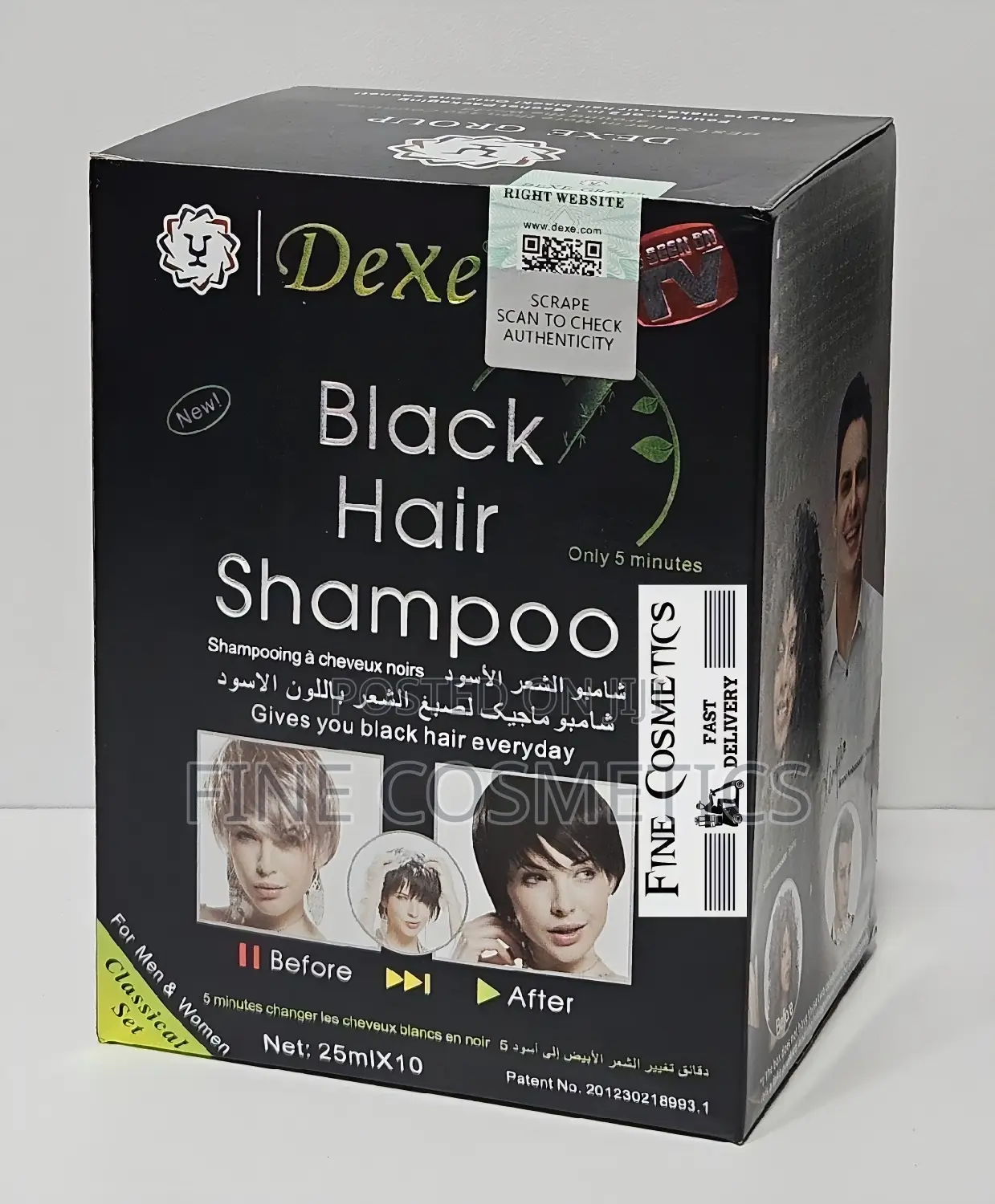 Original Dexe Black Hair Shampoo | Hair Darkening. 10sackets