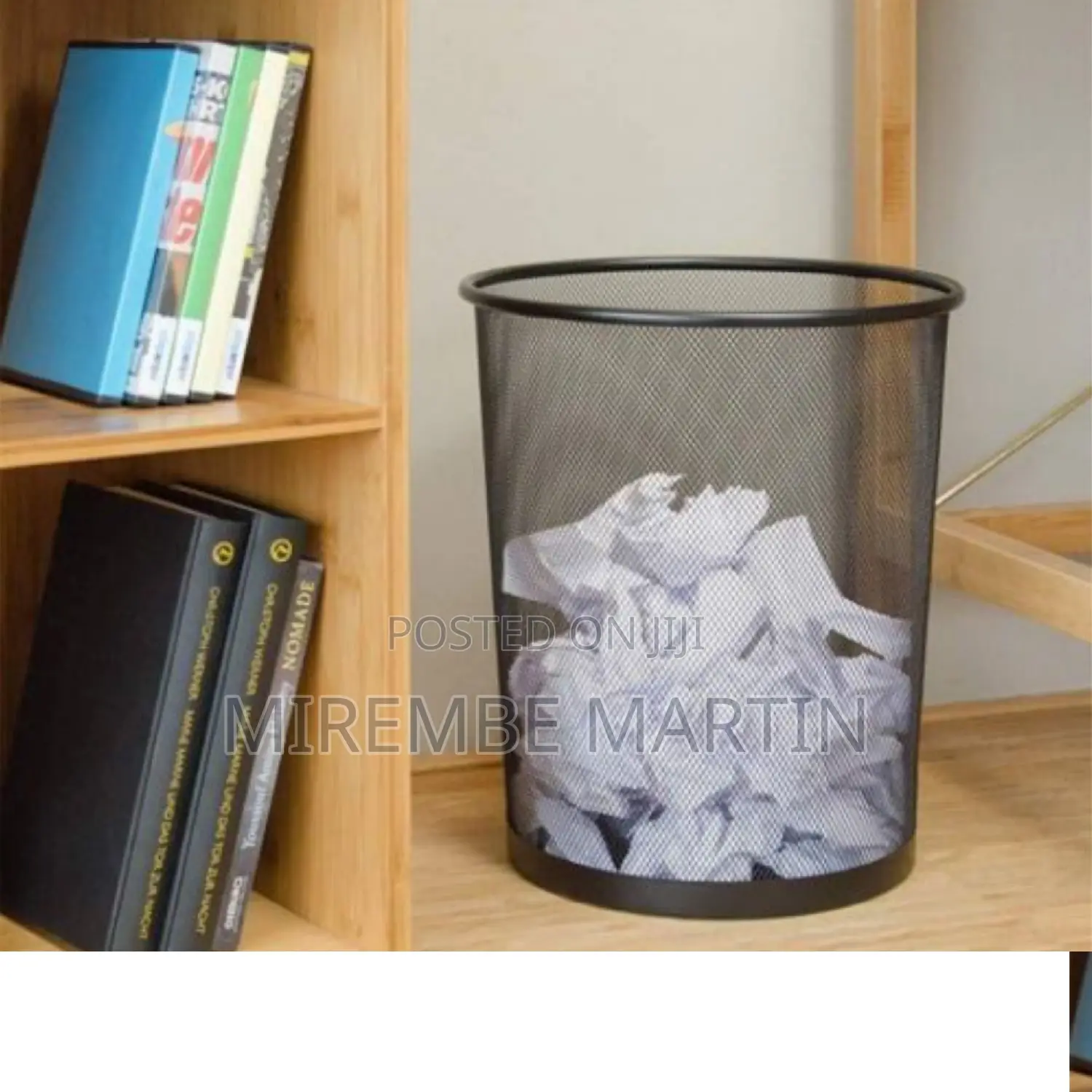 Large Metal Trash Can.