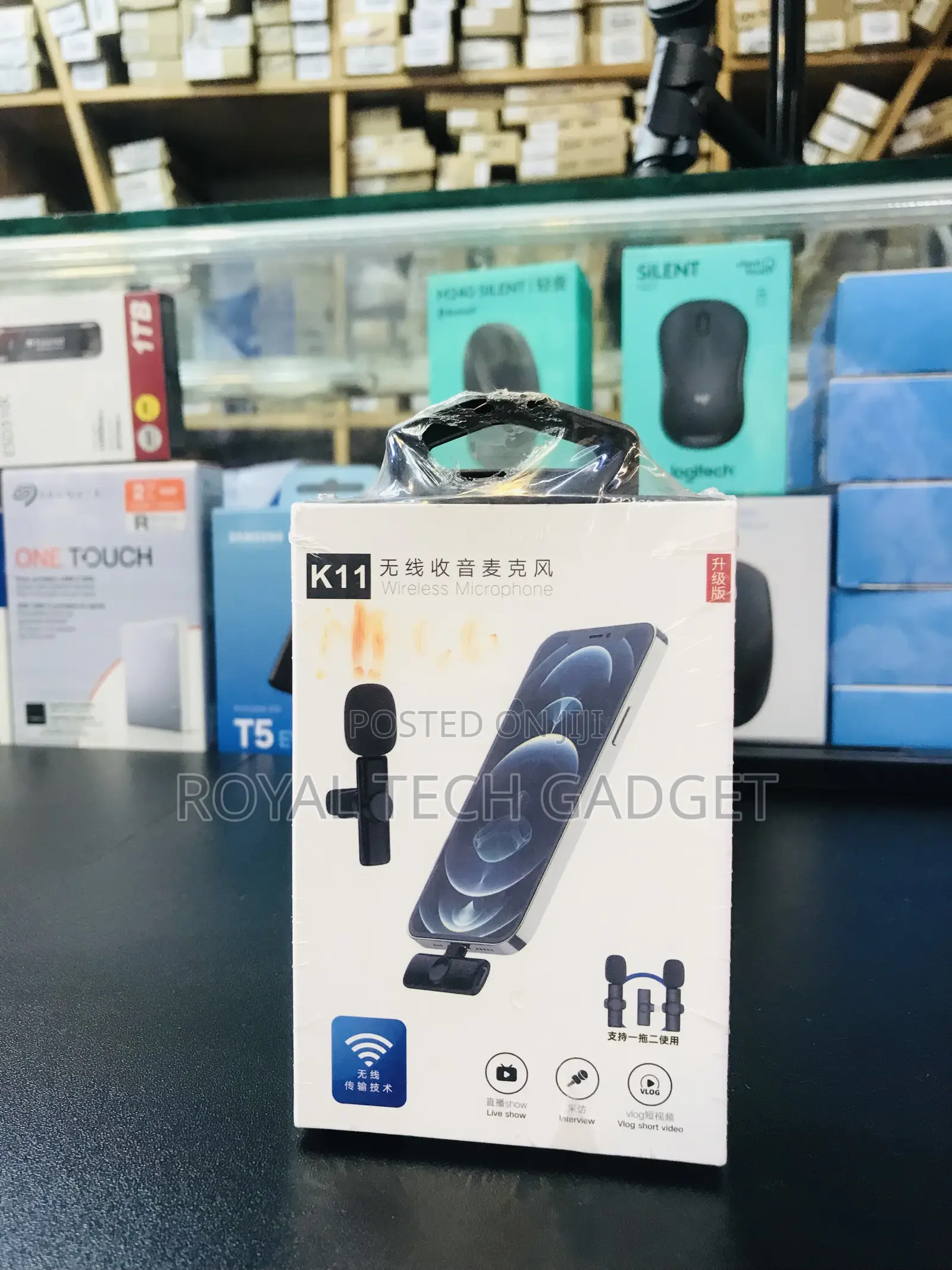 K 11 Wireless Microphone Type C and iPhone Type
