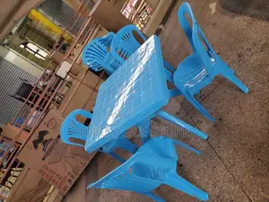 Restaurant Table and Plastic Chairs