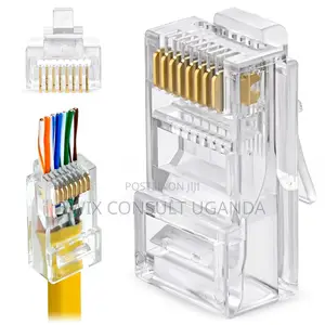 RJ45 Cat6 Pass Through Connectors - Pack Of 100